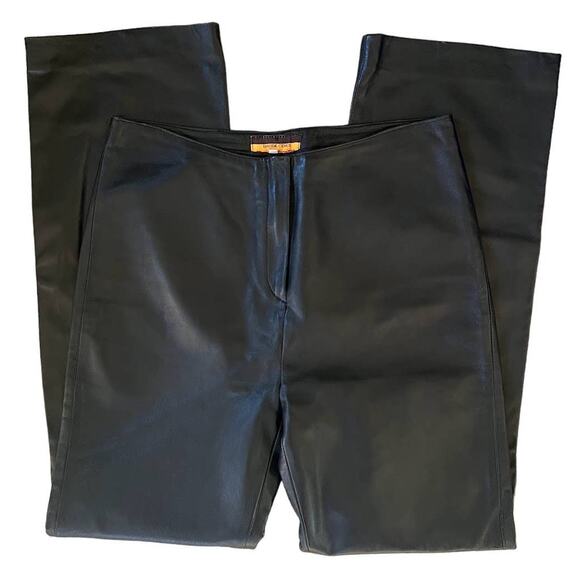 Davide Cenci Leather Pants Lined with Silk - Picture 2 of 15